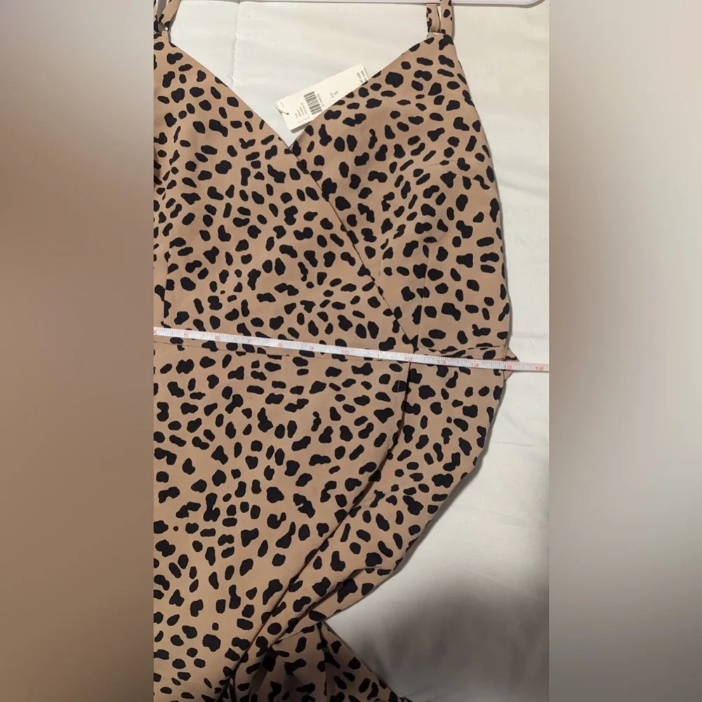 Anthropologie Sanctuary wrap it up spaghetti strap cheetah print dress - Picture 7 of 11